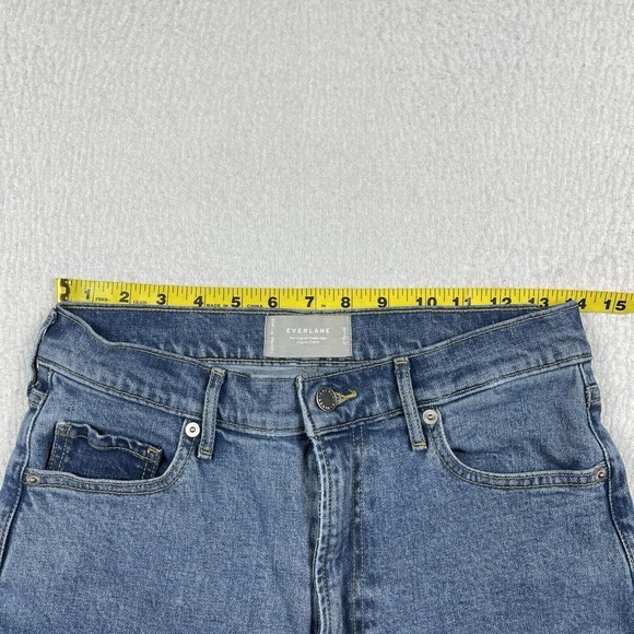 Everlane Jeans Womens 27 Blue Original Cheeky High Rise Straight Leg Casual Pant - Picture 9 of 16